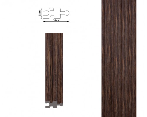 Стеновые панели 3D полимерные Umi серии 50мм под имитацию реек на аркерах и радиусах