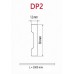 Плинтус Damar DP2 58 мм белый