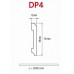Плинтус Damar DP4 78 мм графит