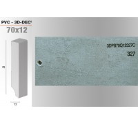 Плинтус De Checchi Luciano к LVT/SPC покрытию 3D-DEC 3DPB70Q12327C бетон