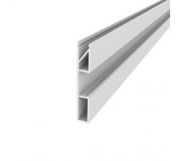 Плінтус алюмінієвий універсальний профіль 60*10мм для LED-підсвічування анодований