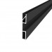 Плинтус алюминиевый универсальный профиль 60*10мм для LED-подсветки RAL9005 черный