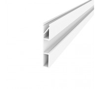 Плінтус алюмінієвий універсальний профіль 60*10мм для LED-підсвічування RAL9016 білий