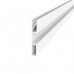 Плінтус алюмінієвий універсальний профіль 60*10мм для LED-підсвічування RAL9016 білий