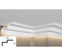 Плинтус EliteDecor ввиде карниза для скрытой подстветки C968