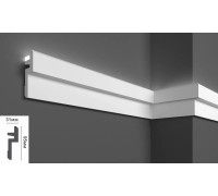 Плинтус EliteDecor ввиде карниза для скрытой подстветки C971