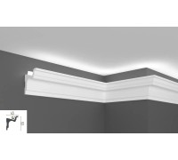 Плинтус EliteDecor ввиде карниза для скрытой подстветки C972