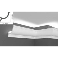 Плинтус EliteDecor ввиде карниза для скрытой подстветки C973