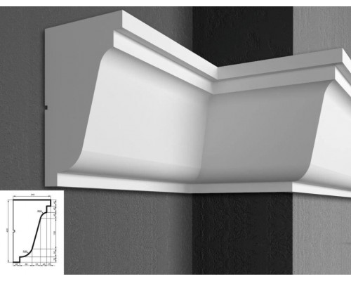 Карниз EliteDecor Prestige KC134