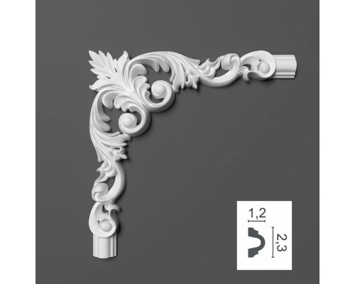 Угловой элемент 516-4 к молдингу Elite 516