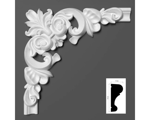 Угловой элемент 522-2 к молдингу Elite 522