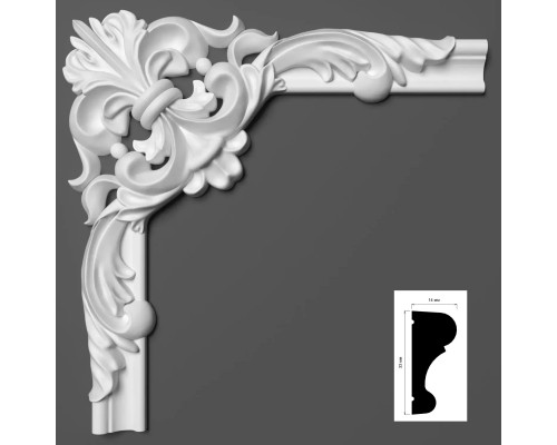 Угловой элемент 522-3 к молдингу Elite 522