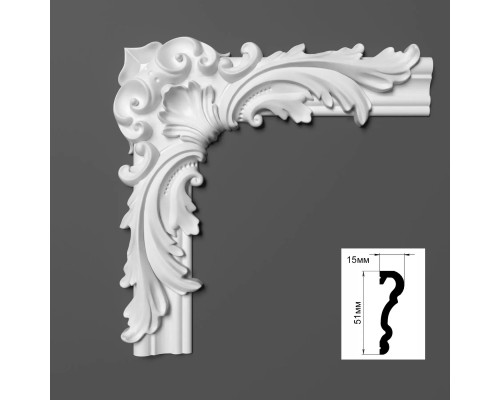 Угловой элемент 524-2 к молдингу Elite 524