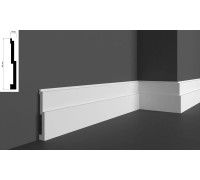 Плинтус Elite в профиле 531 белый