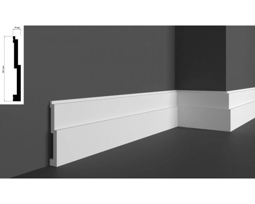 Плінтус Elite в профілі 531 білий