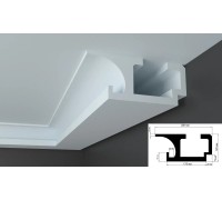 Карниз EliteDecor для скрытой подстветки Tesori KD409