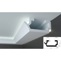 Карниз EliteDecor для скрытой подстветки Tesori KD410