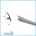 Плинтуса EliteDecor ввиде карниза для скрытой подстветки Tesori KF502 гибкий для эркеров