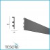 Плинтуса EliteDecor ввиде карниза для скрытой подстветки Tesori KF505