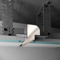 Профиль алюминиевый разделительного теневого шва 20 мм для LED подсветки WT P22-2