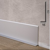 Плинтус WT алюминиевый накладной 60мм L6016