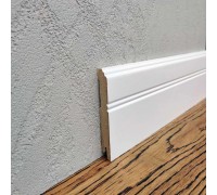 Плинтус MDF Plinth 100мм рельеф белый 
