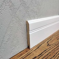 Плинтус MDF Plinth 100мм рельеф белый 