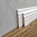Плинтус MDF Plinth 80мм рельеф французский белый