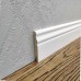 Плинтус MDF Plinth 80мм рельеф французский белый