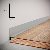 Плинтус алюминиевый (мини-плинтус, антиплинтус) WT профиль NL30 30мм