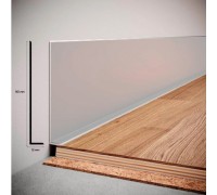 Плинтус алюминиевый WT тонкий профиль NL90 90мм анодированный