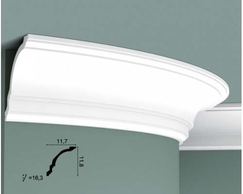 Карниз потолочный Orac Decor CX106 гибкий для эркеров