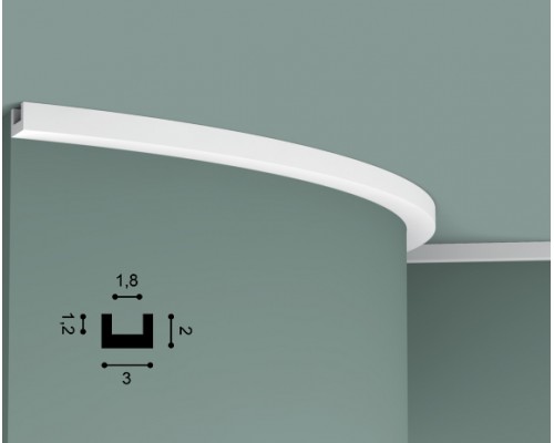 Профиль потолочный/стеновой Orac Decor CX190 гибкий для эркеров