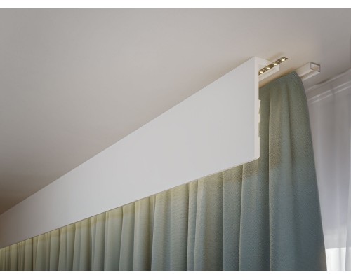 Шторний карниз Orac Decor для прихованої підствітки CX217