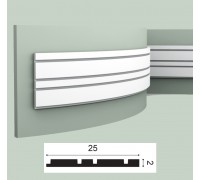 Настінна поліуретанова 3D панель Orac w119 гнучка