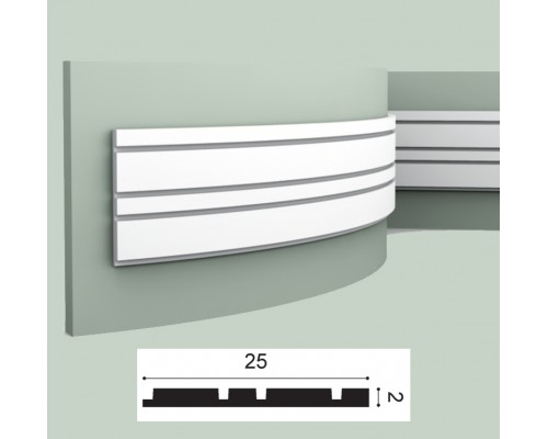Настенная полиуретановая 3D панель Orac w119 гибкая