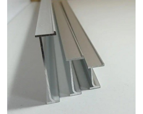 Плинтус теневого шва WT BD2 50мм анодированное серебро
