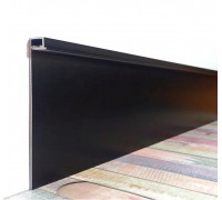 Плинтус алюминиевый скрытого монтажа WT профиль BD100 100 мм для LED-подсветки черный RAL9005