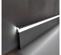 Плінтус алюмінієвий BD78 78мм для LED-підсвічування в кольорі RAL