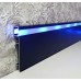 Плинтус алюминиевый WT профиль BD78 78мм для LED-подсветки черный RAL9005