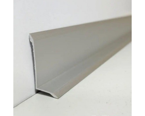 Плинтус алюминиевый (мини-плинтус) WT профиль BD6 25мм анодированное серебро