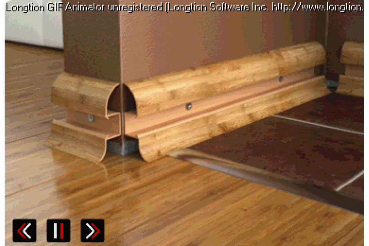 плинтус напольный широкий с кабель каналом деревянный