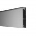 Плинтус алюминиевый P55 скрытый с теневым каналом 60мм RAL9005 чорный комплект