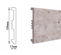 Плинтус Umi 100мм мрамор серый