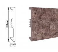 Плинтус Umi 100мм мрамор темный