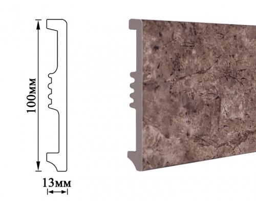Плінтус Umi 100мм мармур темний