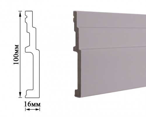 Плинтус Umi 100мм gray