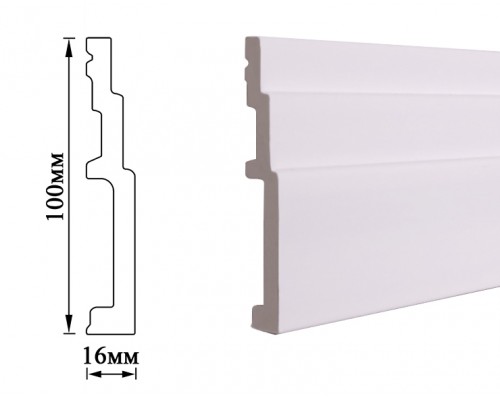 Плинтус Umi 100мм white