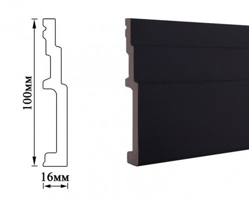 Плинтус Umi 100мм black
