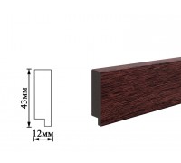 Плінтус Umi 43мм темно-коричневий